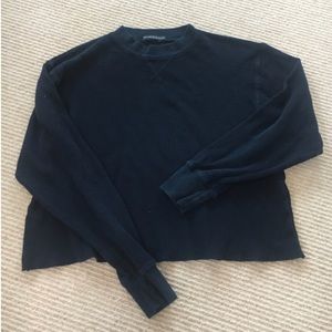 Brandy Melville blue thermal long sleeve